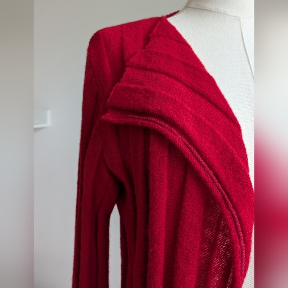 Ines Rasport Ribbed Open Front Cardigan - Picture 5 of 7